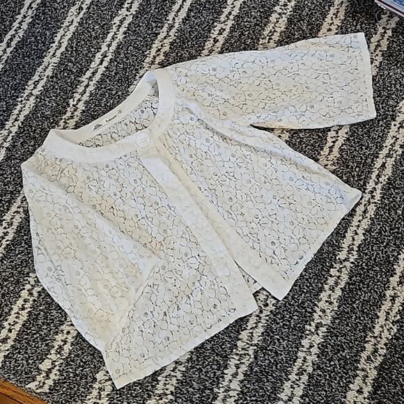 Lace Crop Coverlet Top size L - Picture 10 of 10